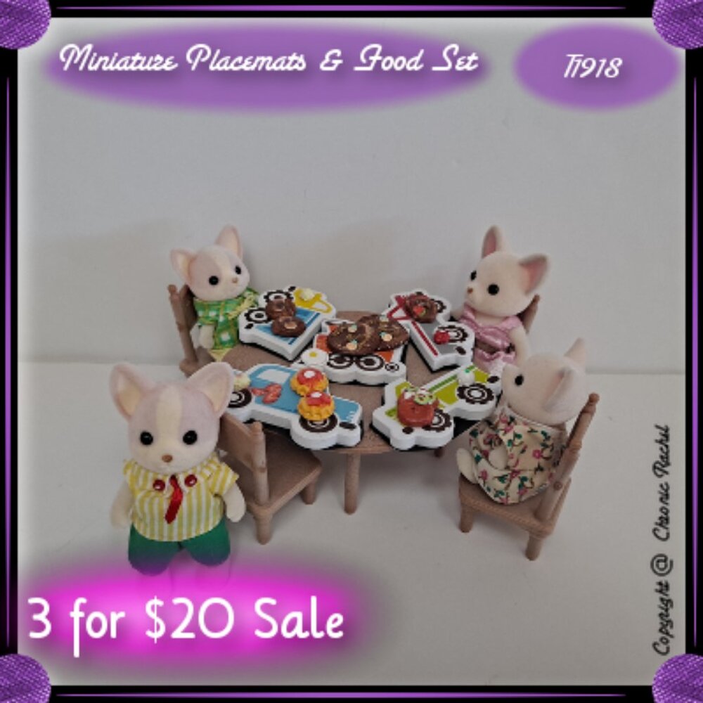 5-Pack Vehicle Placemat Glued-Together Breakfast Meals